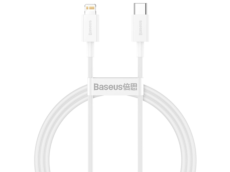 کابل فست شارژ Type-C به Lightning بیسوس مدل Superior Series Fast Charging Data Cable CATLYS-A02 به طول 1 متر و توان 20 وات