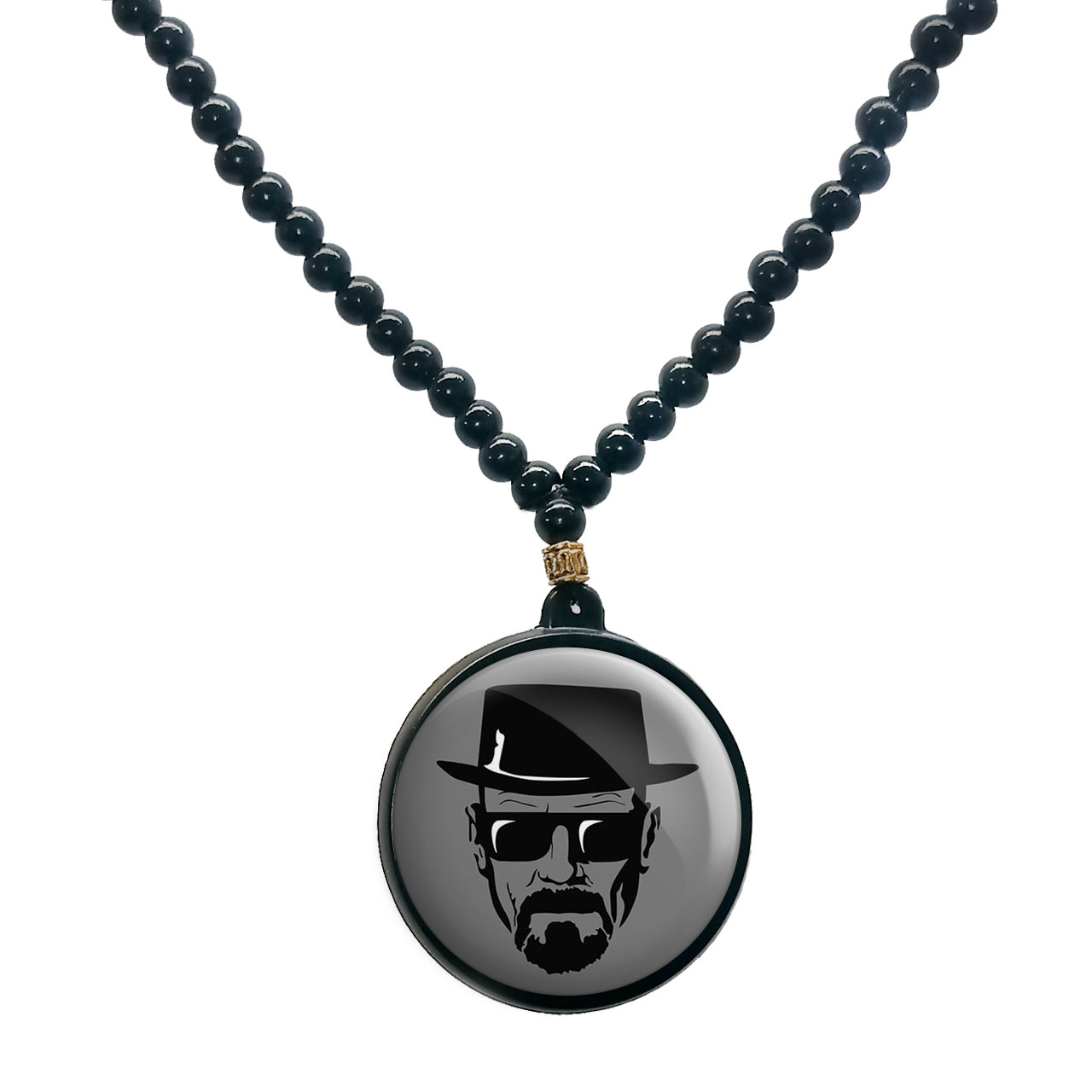 گردنبند پرمانه طرح بریکینگ بد کد pmd.2448 مدل دو طرفه