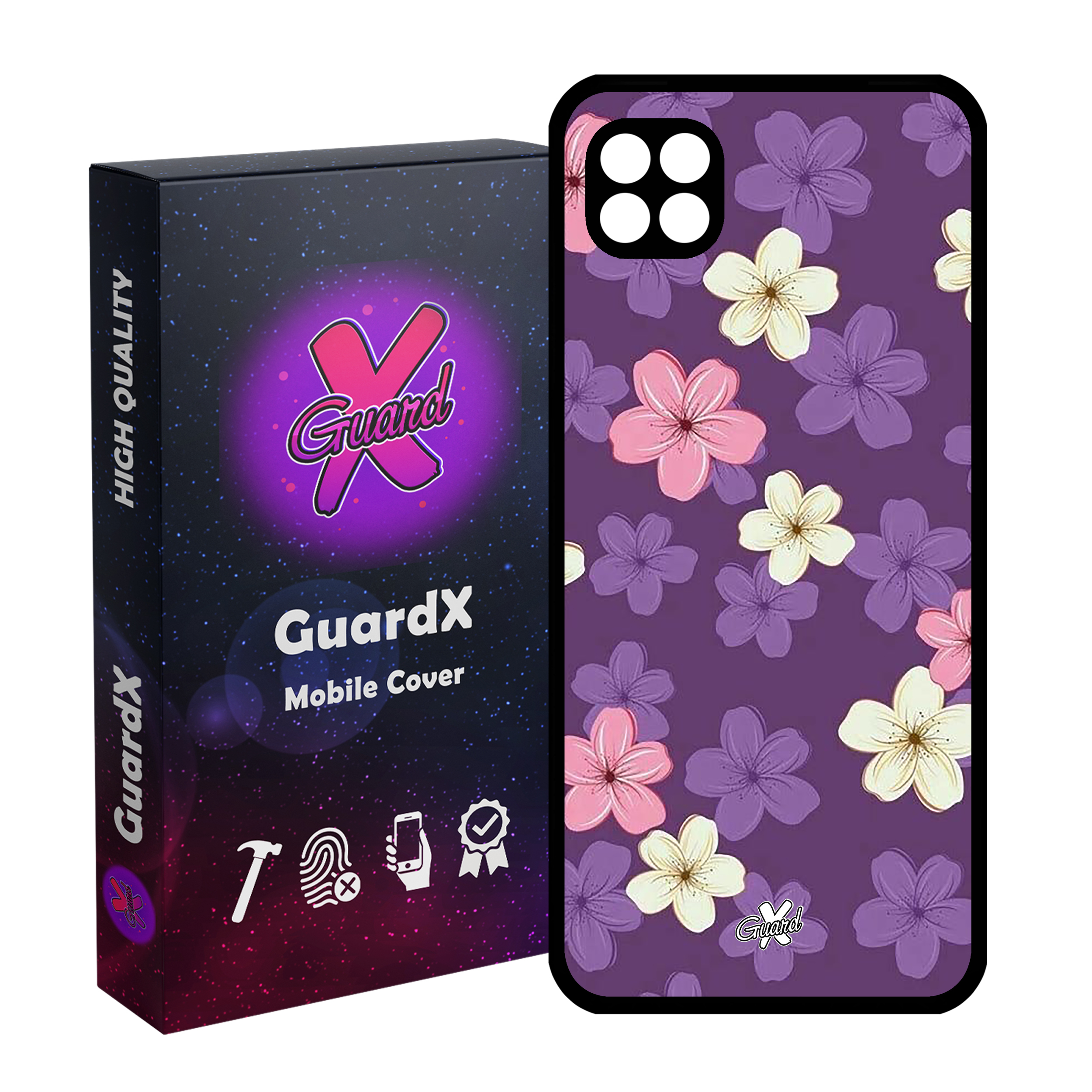 کاور گارد ایکس طرح گل مدل Glass10536 مناسب برای گوشی موبایل سامسونگ Galaxy A22 5G