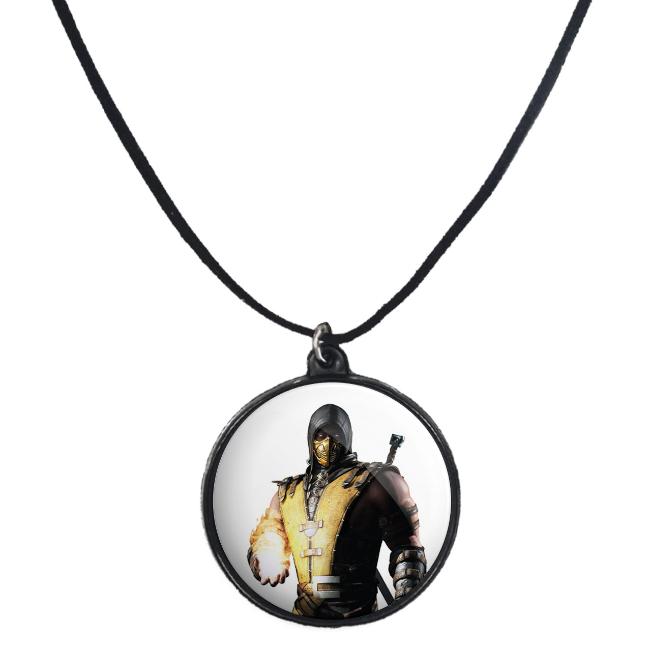 گردنبند پرمانه طرح mortal kombat کد pmb.27559 مدل دو طرفه