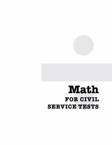خرید و دانلود نسخه کامل کتاب Math for Civil Service Workers