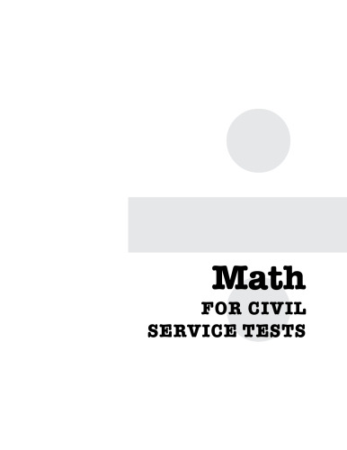 خرید و دانلود نسخه کامل کتاب Math for Civil Service Workers