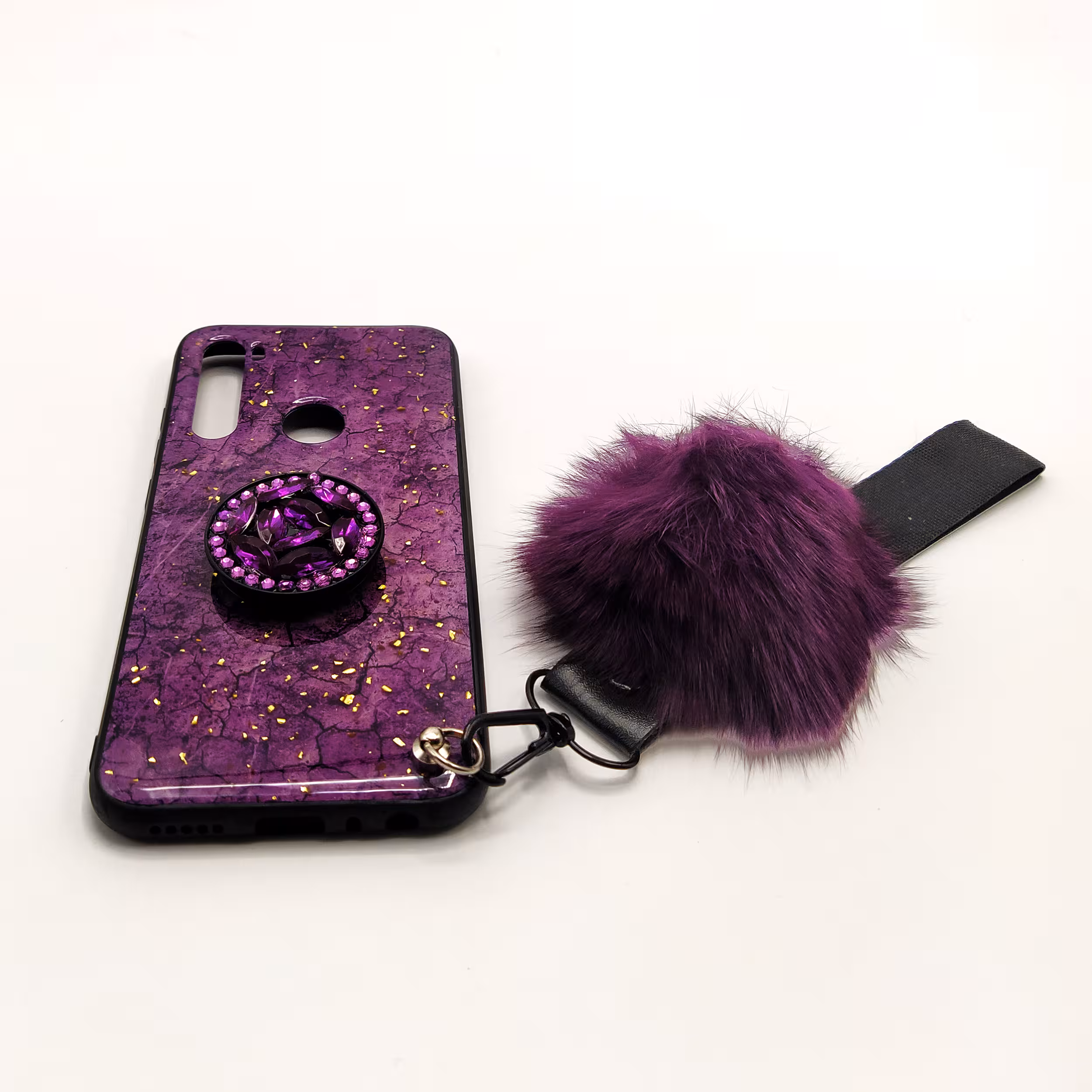 کاور مدل پام پام کد 04 مناسب برای گوشی موبایل شیائومی Redmi Note 8 به همراه بند و پایه نگهدارنده