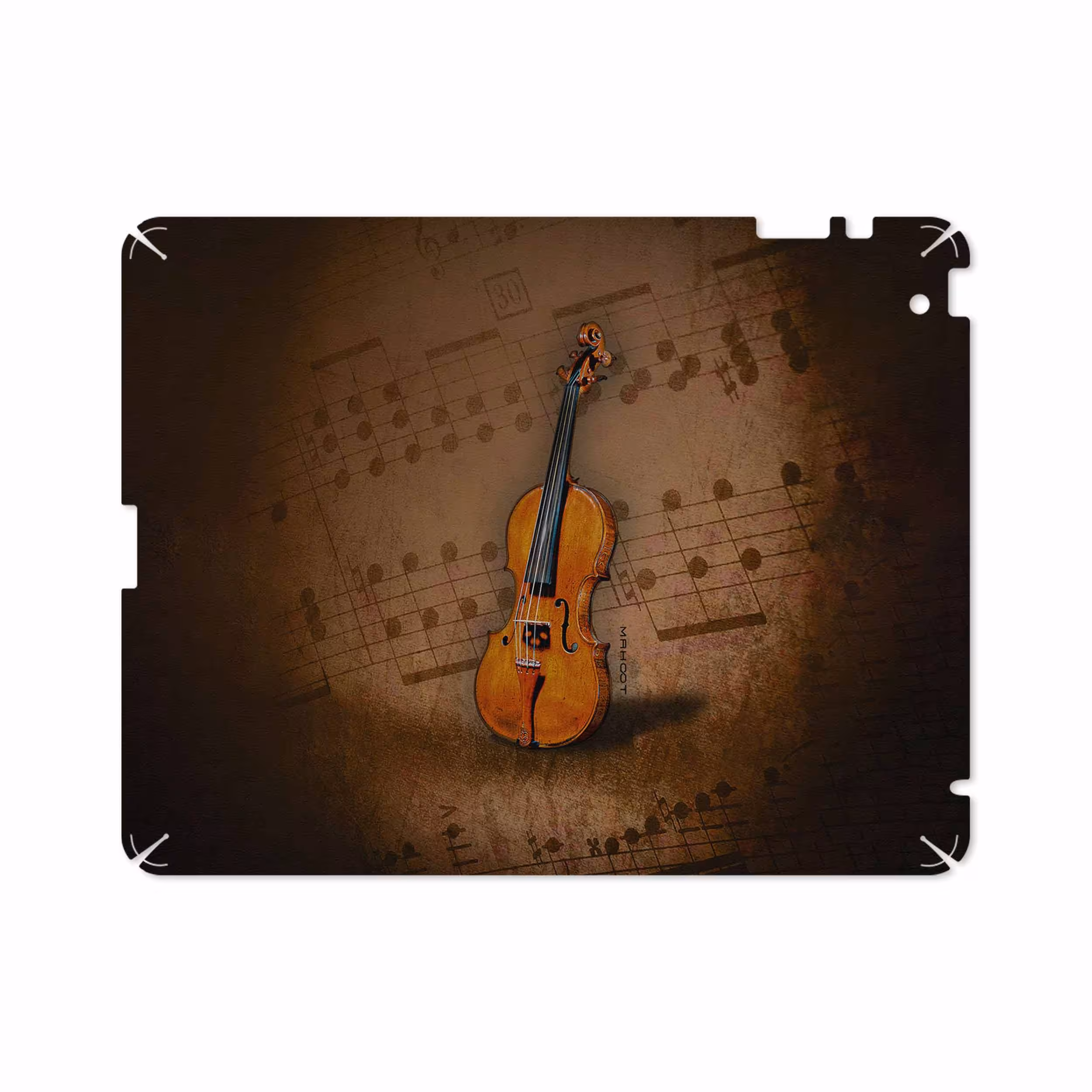 برچسب پوششی ماهوت مدل Violin-Instrument مناسب برای تبلت اپل iPad 2 2011 A1397