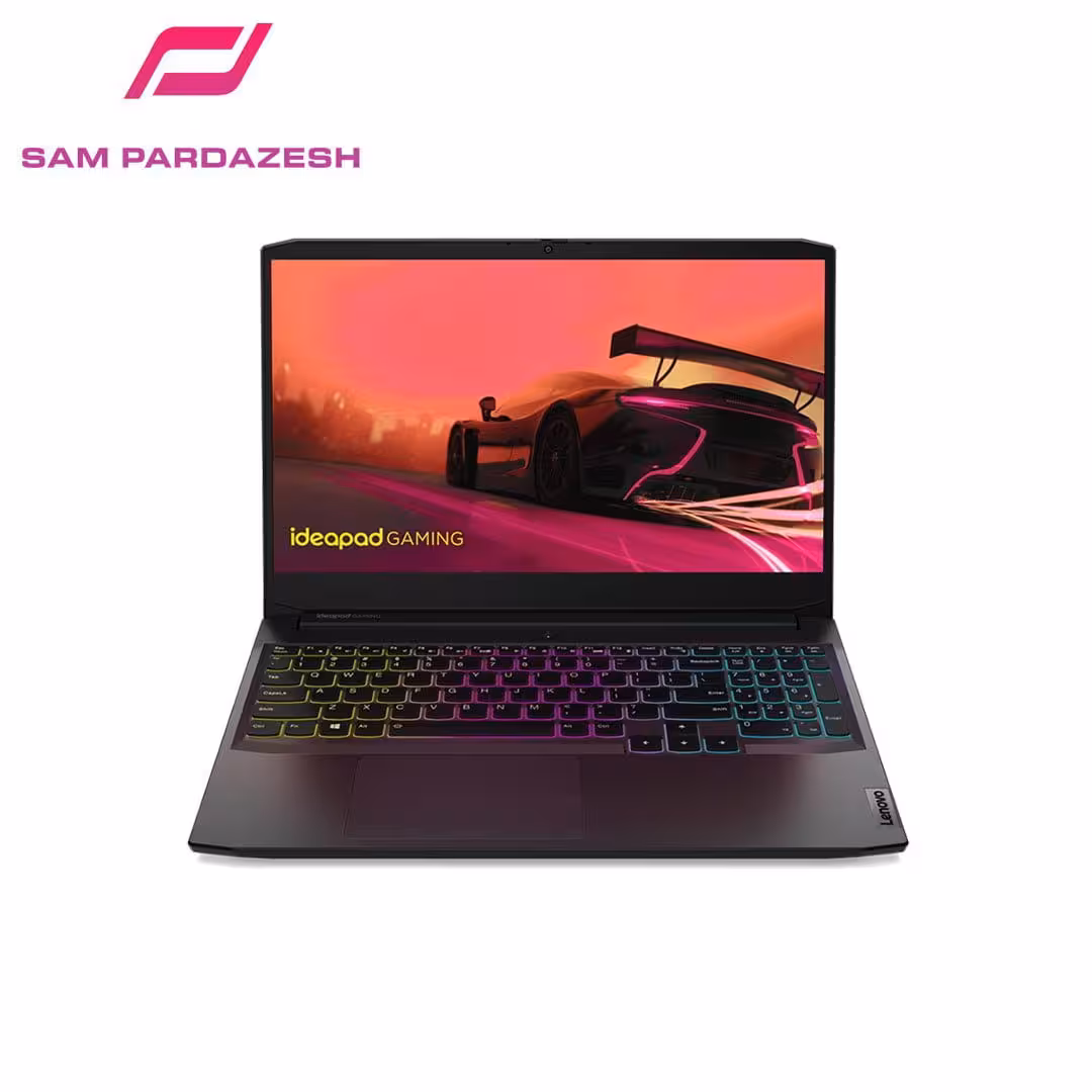 لپ تاپ 15.6 اینچی لنوو مدل Gaming 3 با پردازنده Ryzen 7 6800H، رم 8GB، حافظه 512GB SSD و کارت گرافیک RTX 3050 با حافظه 4GB