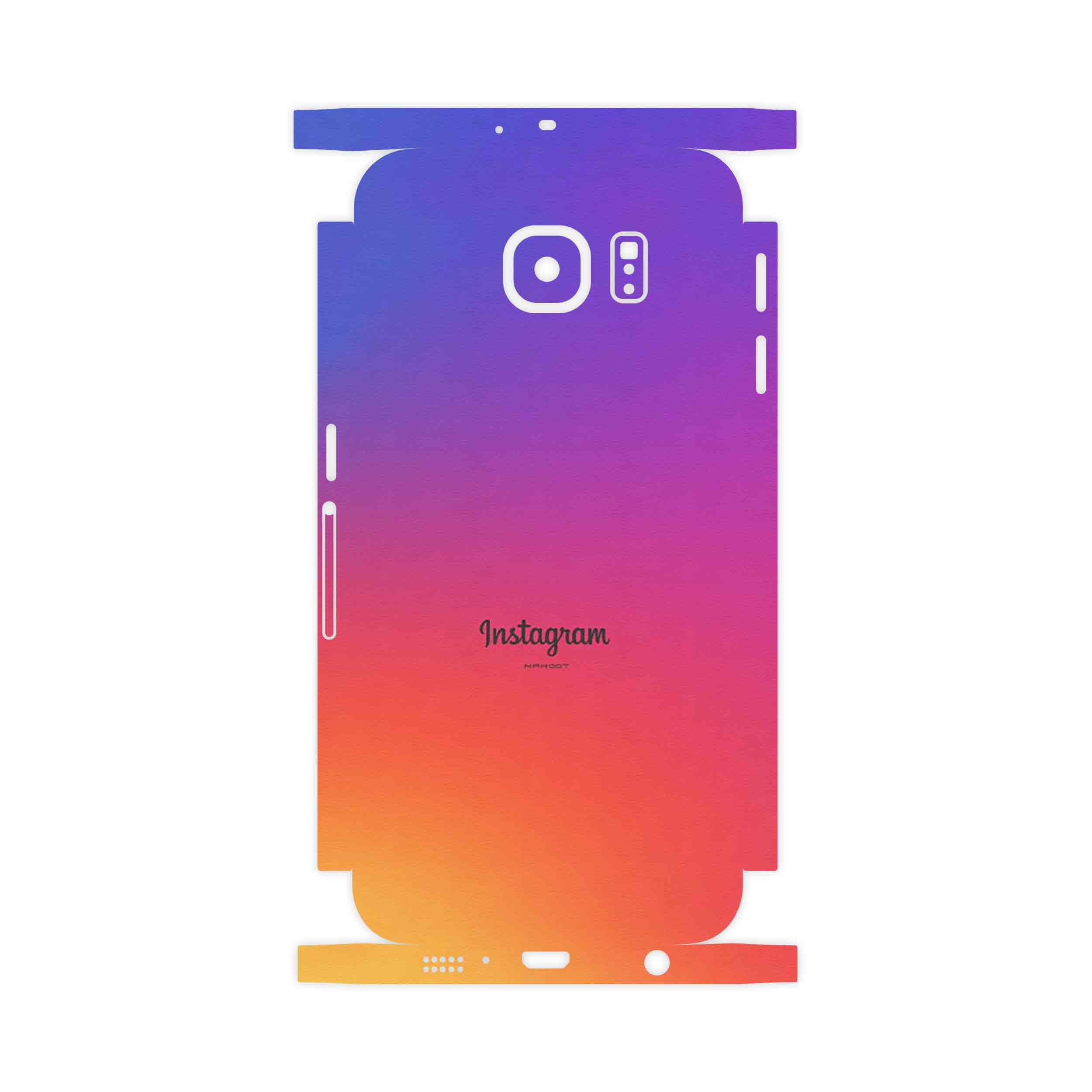 برچسب پوششی ماهوت مدل Instagram-FullSkin مناسب برای گوشی موبایل سامسونگ Galaxy S6