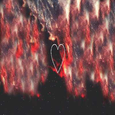 ماگ حرارتی طرح قلب و کهکشان