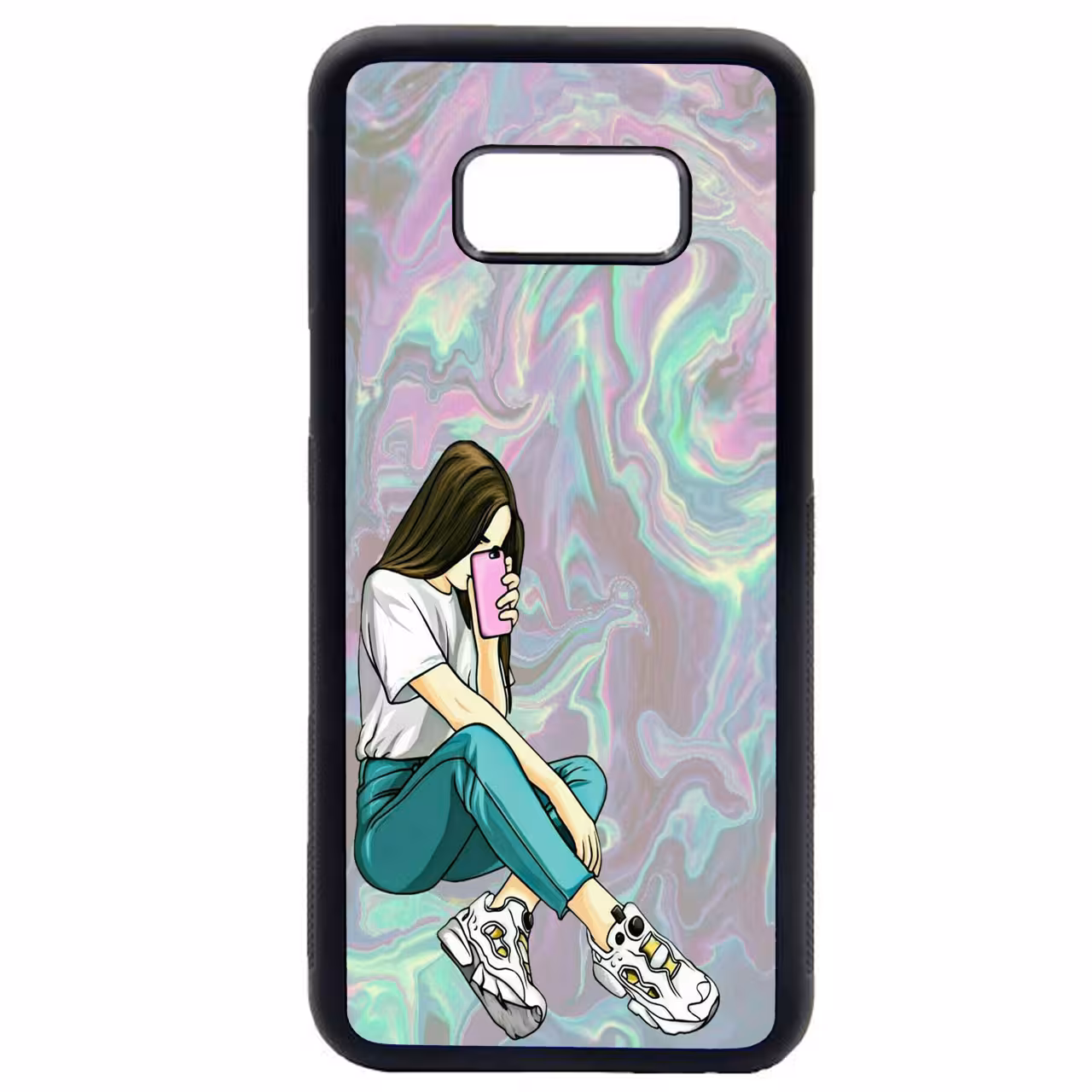 کاور طرح دخترانه کد 8141 مناسب برای گوشی موبایل سامسونگ galaxy s8 plus