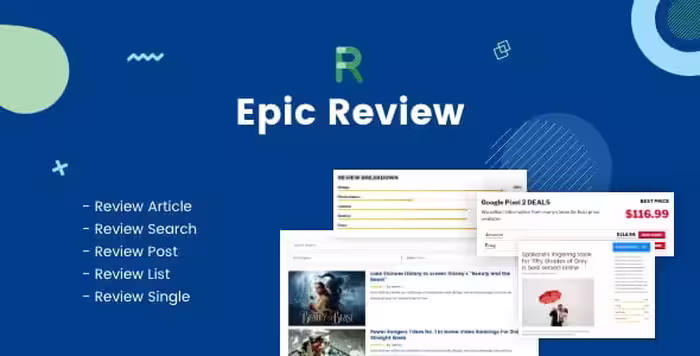 دانلود افزونه Epic Review برای وردپرس
