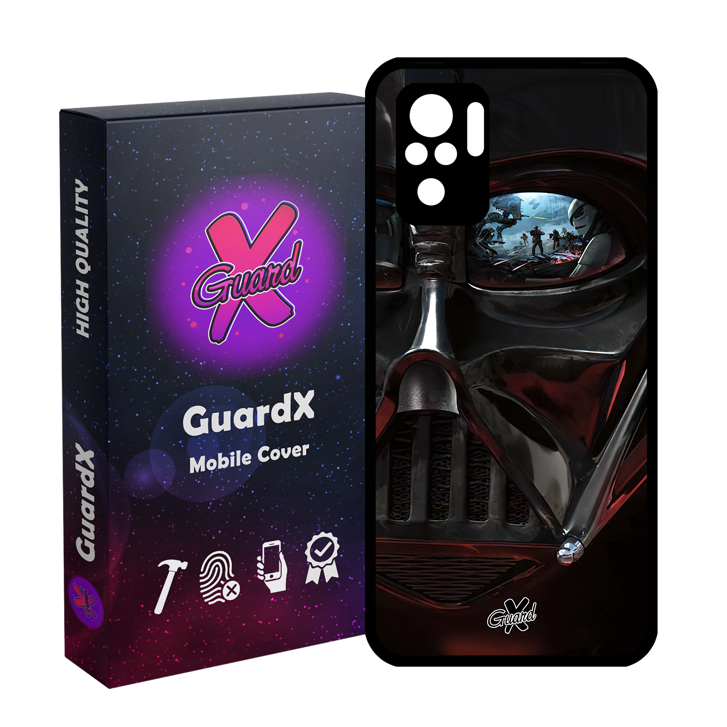 کاور گارد ایکس طرح جنگ ستارگان مدل Glass10480 مناسب برای گوشی موبایل شیائومی Redmi Note 10 4G/Redmi Note 10S