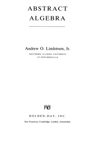 خرید و دانلود نسخه کامل کتاب Abstract algebra