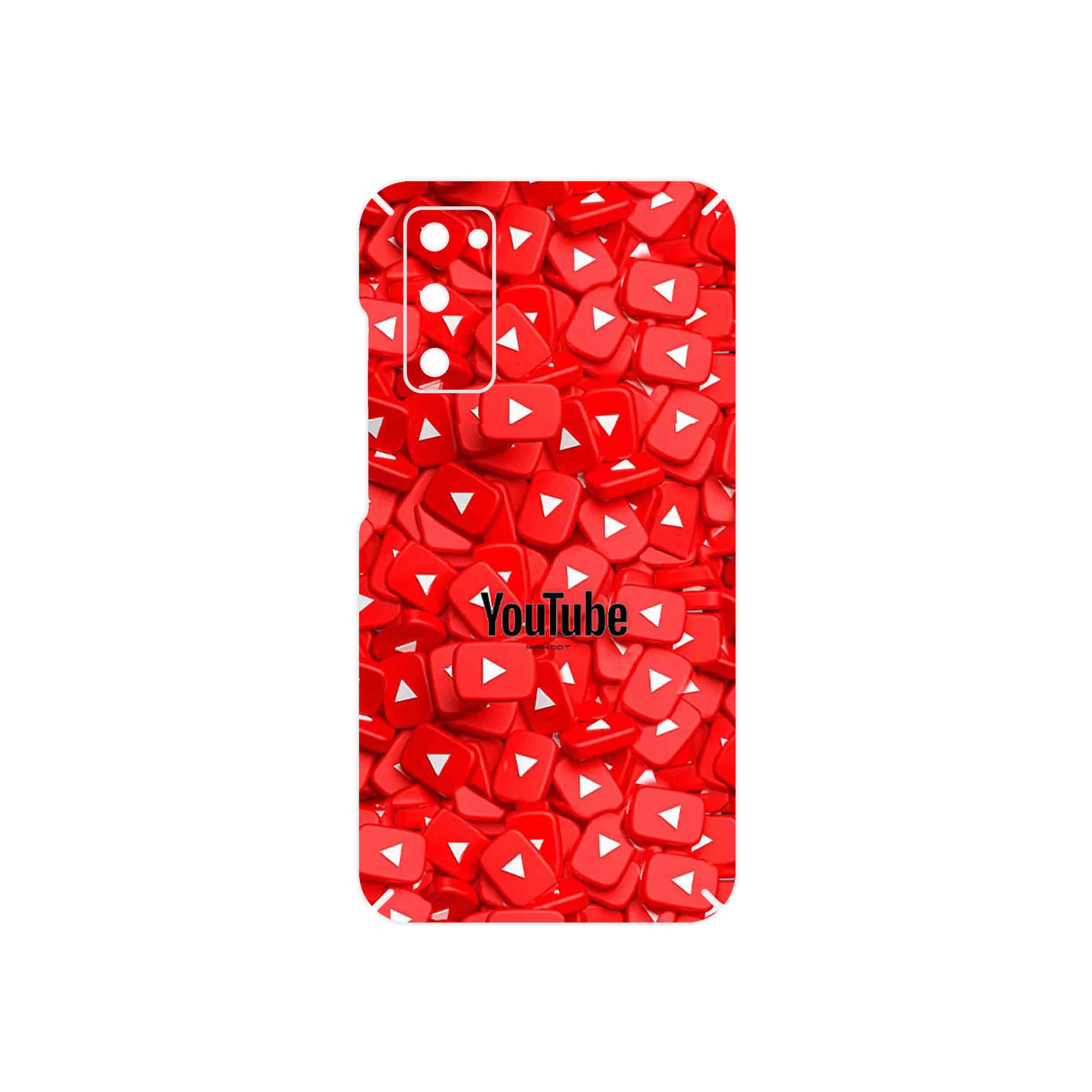 برچسب پوششی ماهوت مدل Youtube مناسب برای گوشی موبایل سامسونگ Galaxy S20 FE