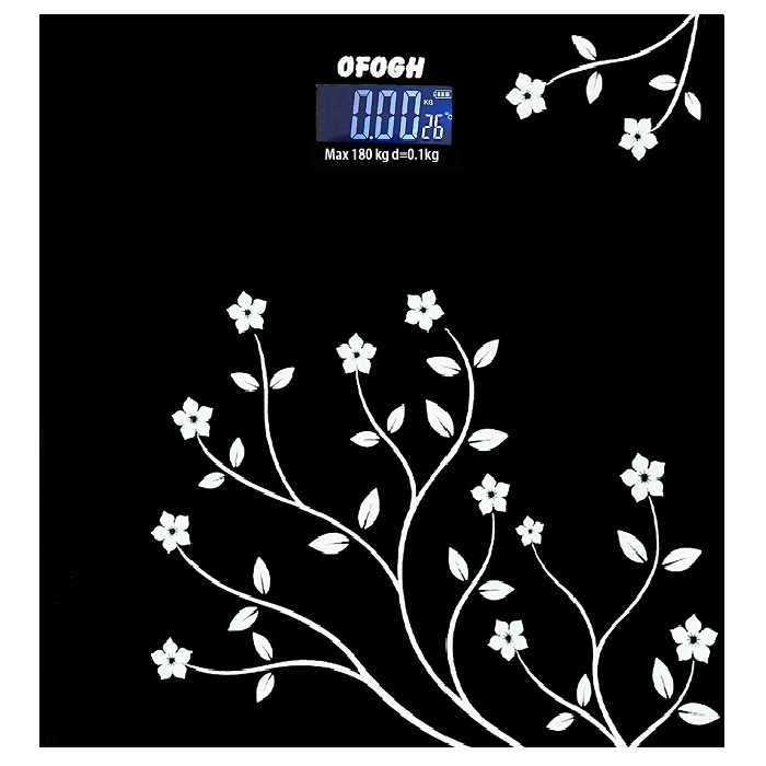 ترازو دیجیتال وزن کشی افق طرح گل