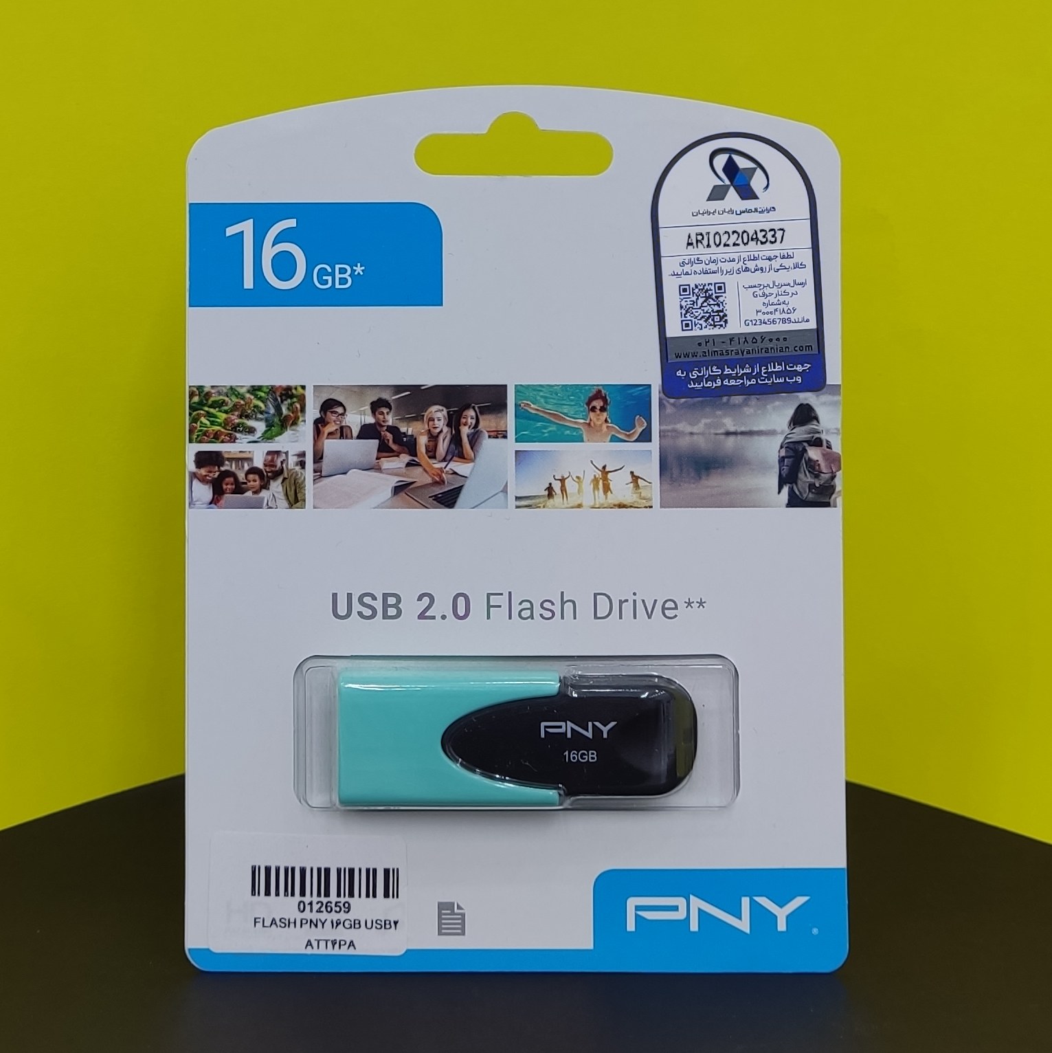 فلش مموری 16 گیگابایت برند PNY مدل ATT4 گارانتی الماس رایان ایران 