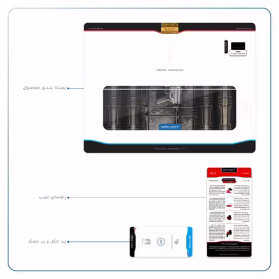 برچسب پوششی ماهوت مدل Gun مناسب برای تبلت ایسوس Transformer 3 Pro 2016