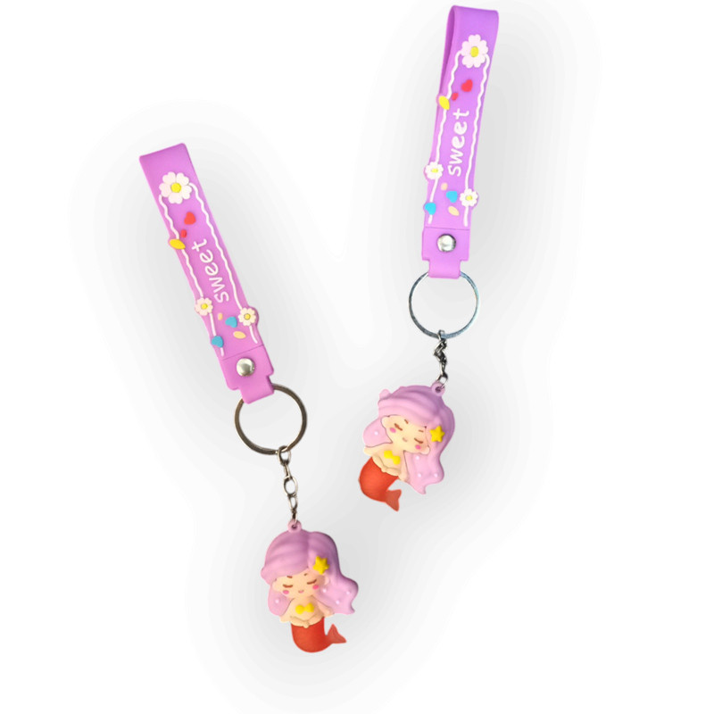 جاکلیدی سیلیکونی طرح پری دریایی