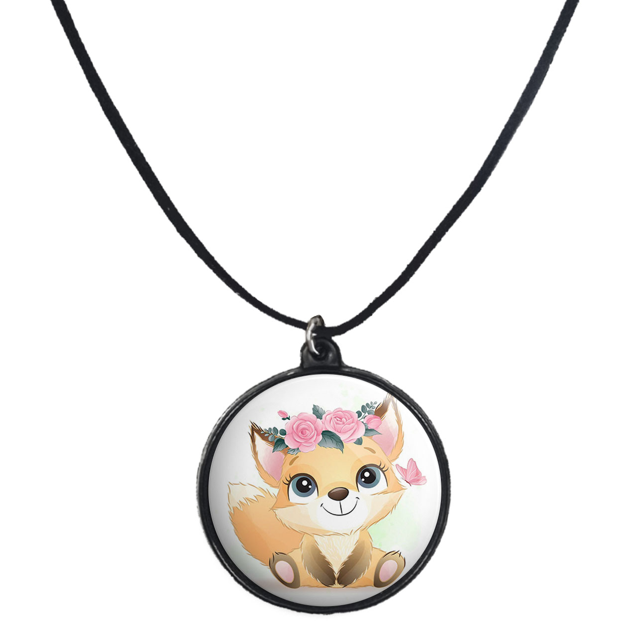 گردنبند پرمانه طرح حیوانات کیوت کد pmb.21503 مدل دو طرفه