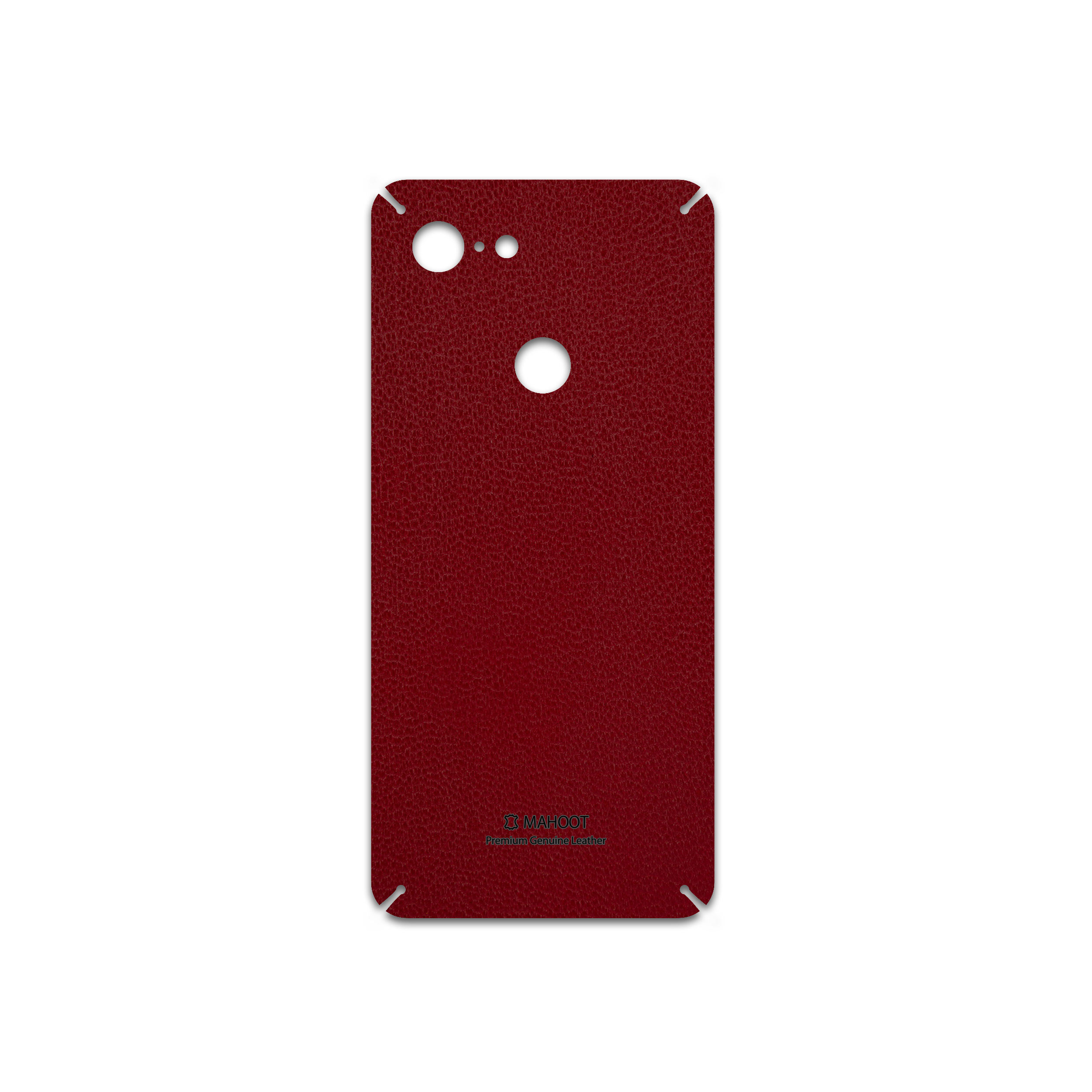 برچسب پوششی ماهوت مدل Red-Leather مناسب برای گوشی موبایل گوگل Pixel 3