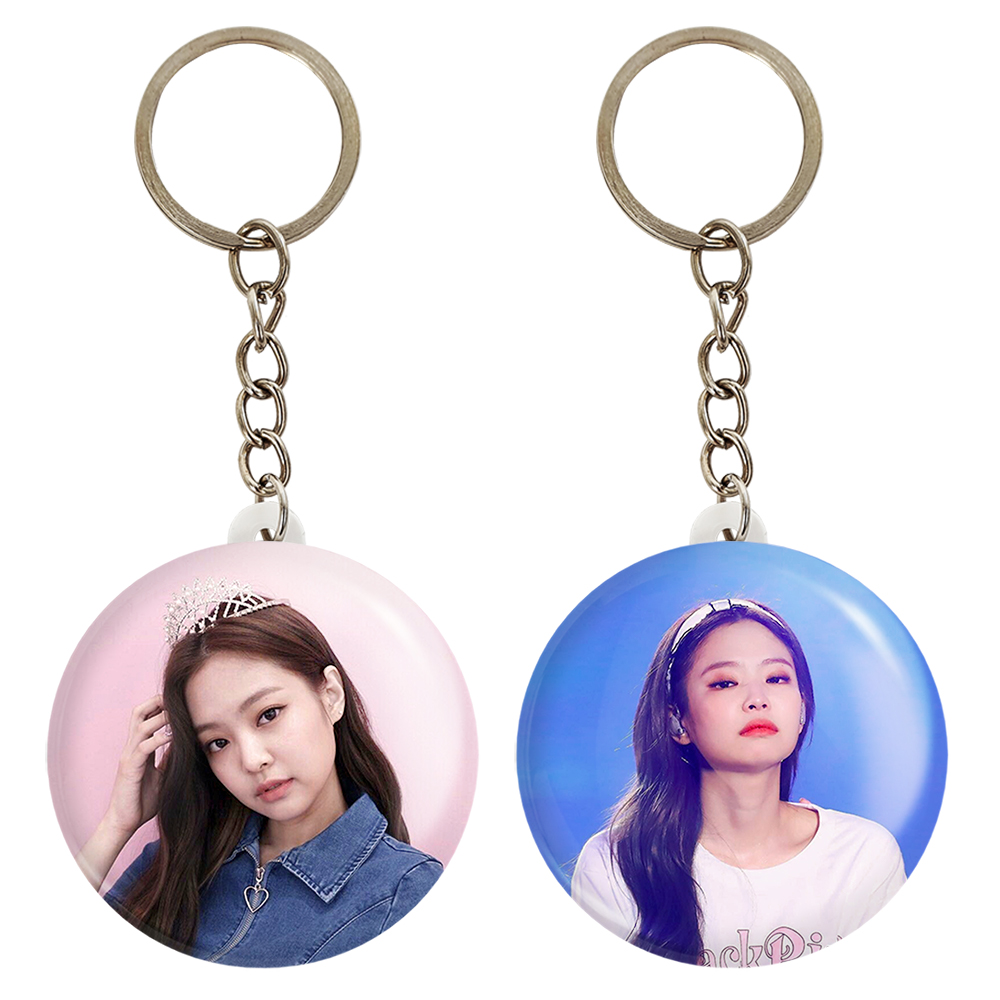 جاکلیدی خندالو مدل جنی بلک پینک کد 1403414038 مجموعه 2 عددی