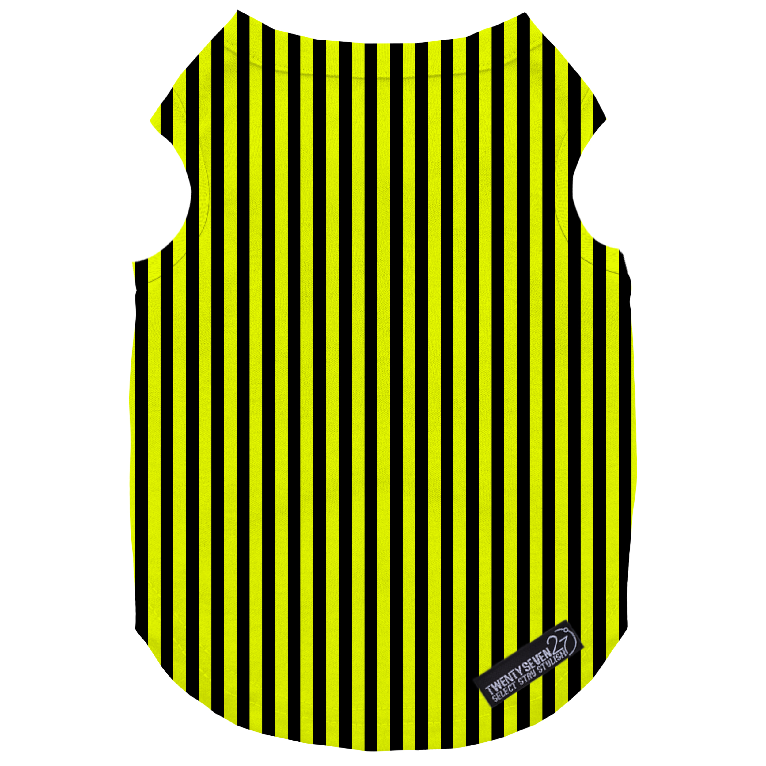 لباس سگ و گربه 27 طرح Black & Yellow Stripes کد MH227 سایز L