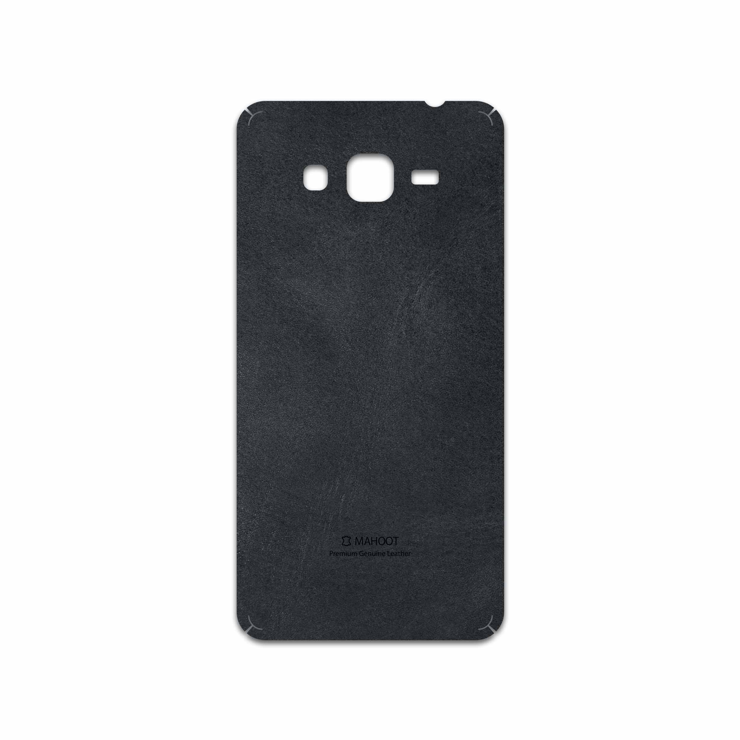 برچسب پوششی ماهوت مدل Graphite Buffalo Leather مناسب برای گوشی موبایل سامسونگ Galaxy Grand Prime