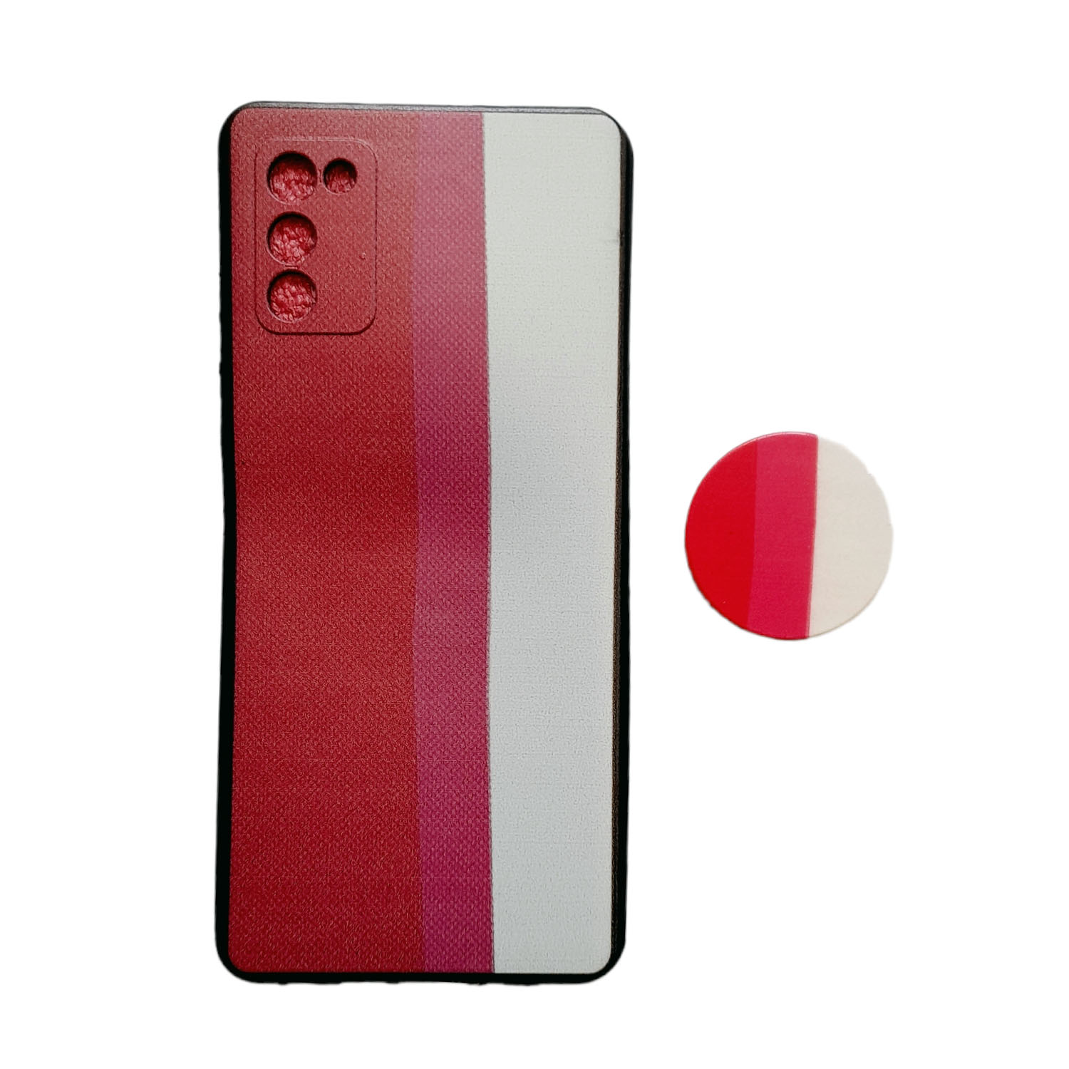 کاور طرح آبرنگی مدل a03s مناسب برای گوشی موبایل سامسونگ Galaxy A03S / A02S / M02S به همراه پاپ سوکت