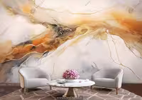 پوستر دیواری سنگ ماربل رنگ روشن HQ-1855