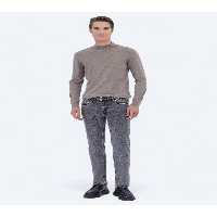 شلوار خاکستری مردانه آنتراسیت باریک جین اورجینال Kip