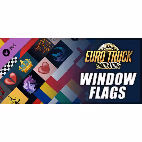 Euro Truck Simulator 2 - Window Flags