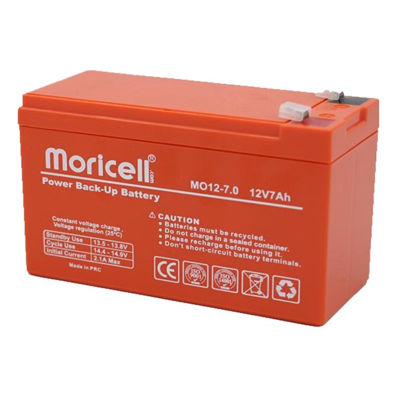 باتری ups یو پی اس 12 ولت 7 آمپر موریسل (moricell) مدل MO12-7