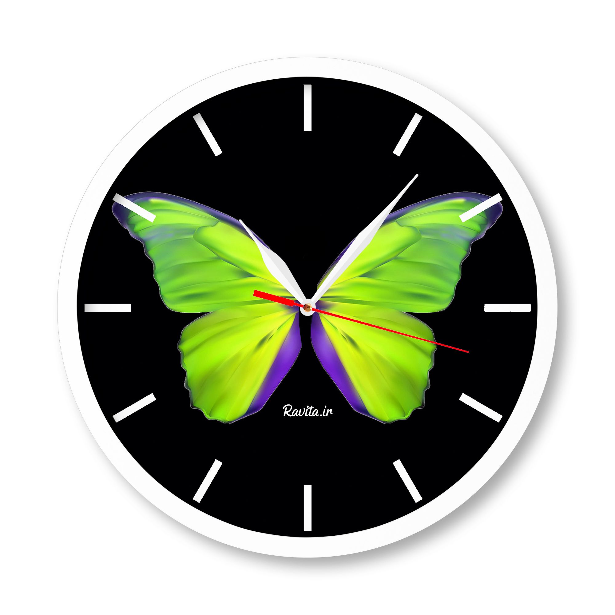 ساعت‌های دیواری راویتا طرح پروانه 1838