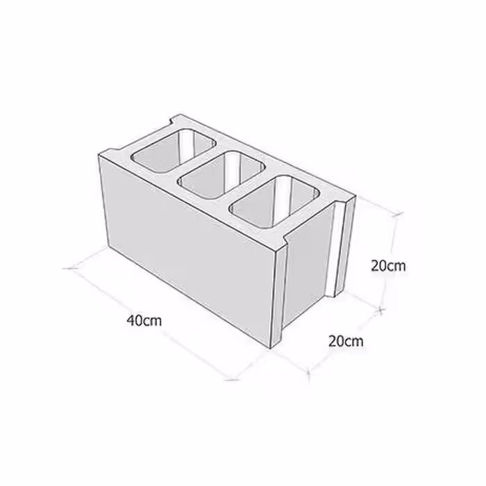 بلوک سبک دوجداره 20*20*40