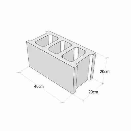 بلوک سبک دوجداره 20*20*40