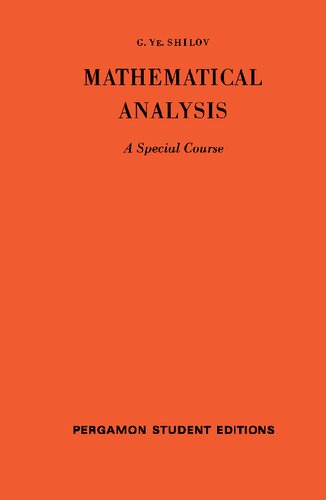 خرید و دانلود نسخه کامل کتاب Mathematical Analysis. A Special Course