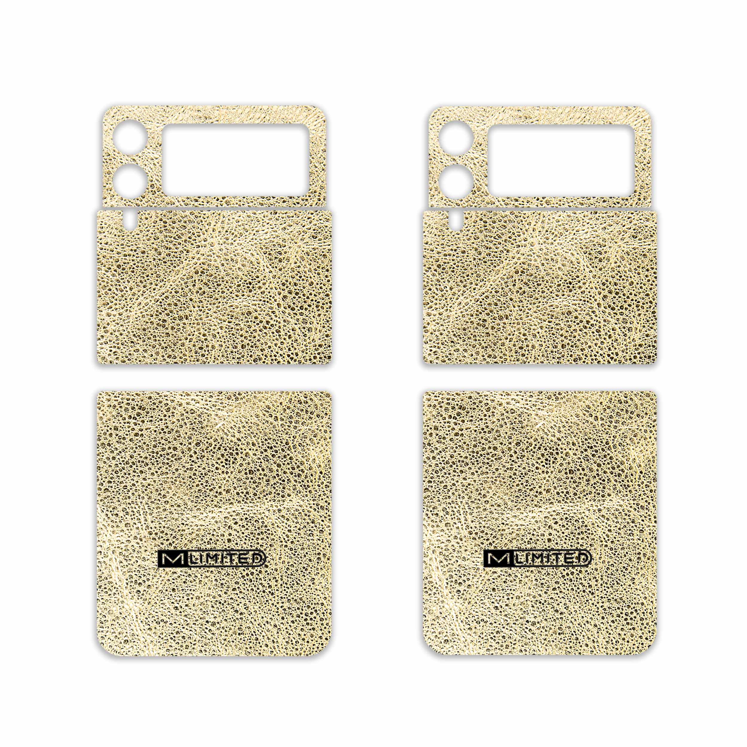 برچسب پوششی ماهوت مدل M-LIMITED-G-Chrome مناسب برای گوشی موبایل سامسونگ Galaxy Z Flip3 5G بسته دو عددی