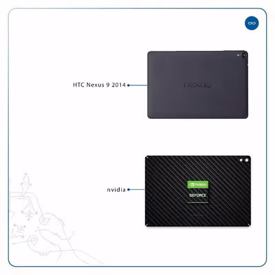 برچسب پوششی ماهوت مدل Nvidia Brand مناسب برای تبلت اچ تی سی Nexus 9 2014