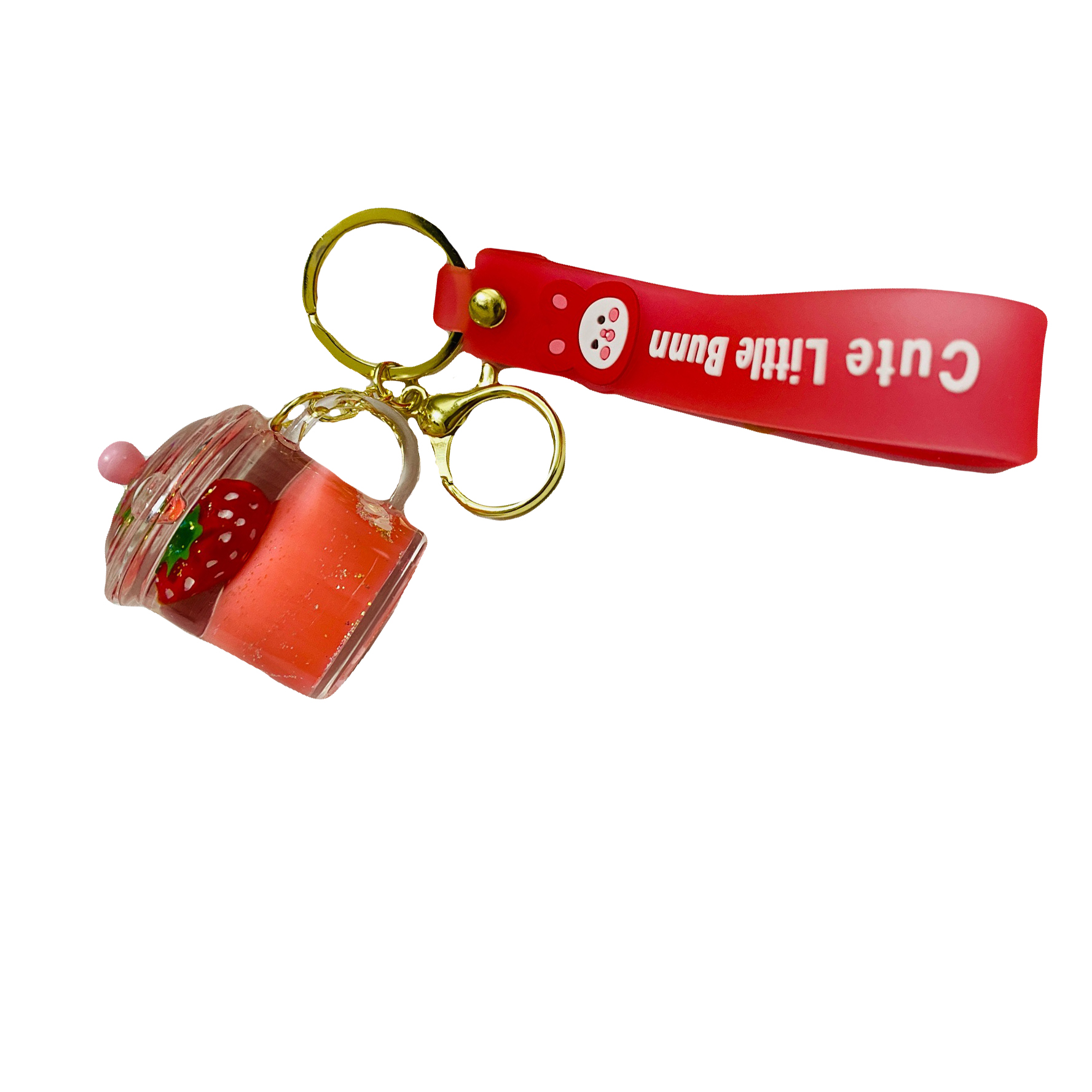 جاکلیدی مدل آکواریومی طرح اسموتی توت فرنگی کد J110