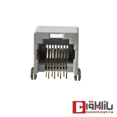 سوکت شبکه RJ45 مادگی رایت پلاستیکی