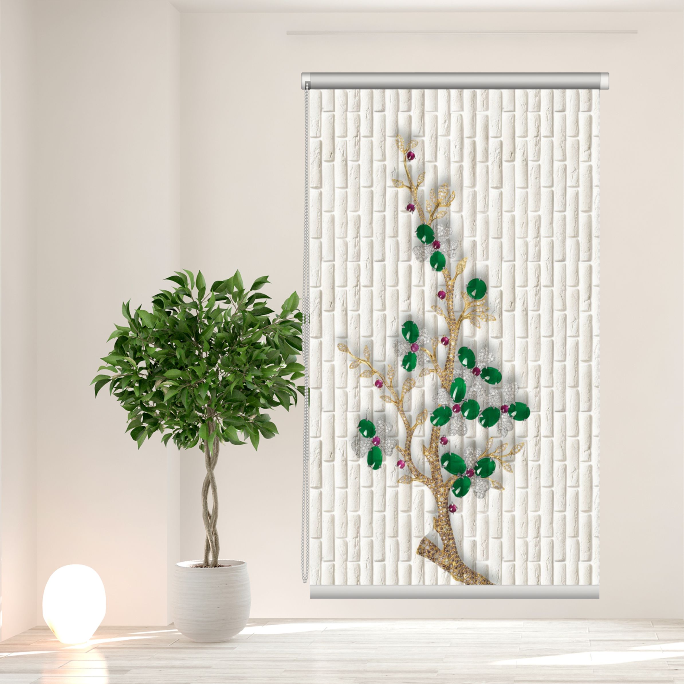پرده شید کد 2118595 سایز 120x180 سانتیمتر 