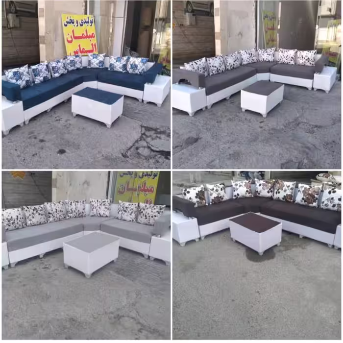مبل راحتی ال دسته دبل  کیف عالی 