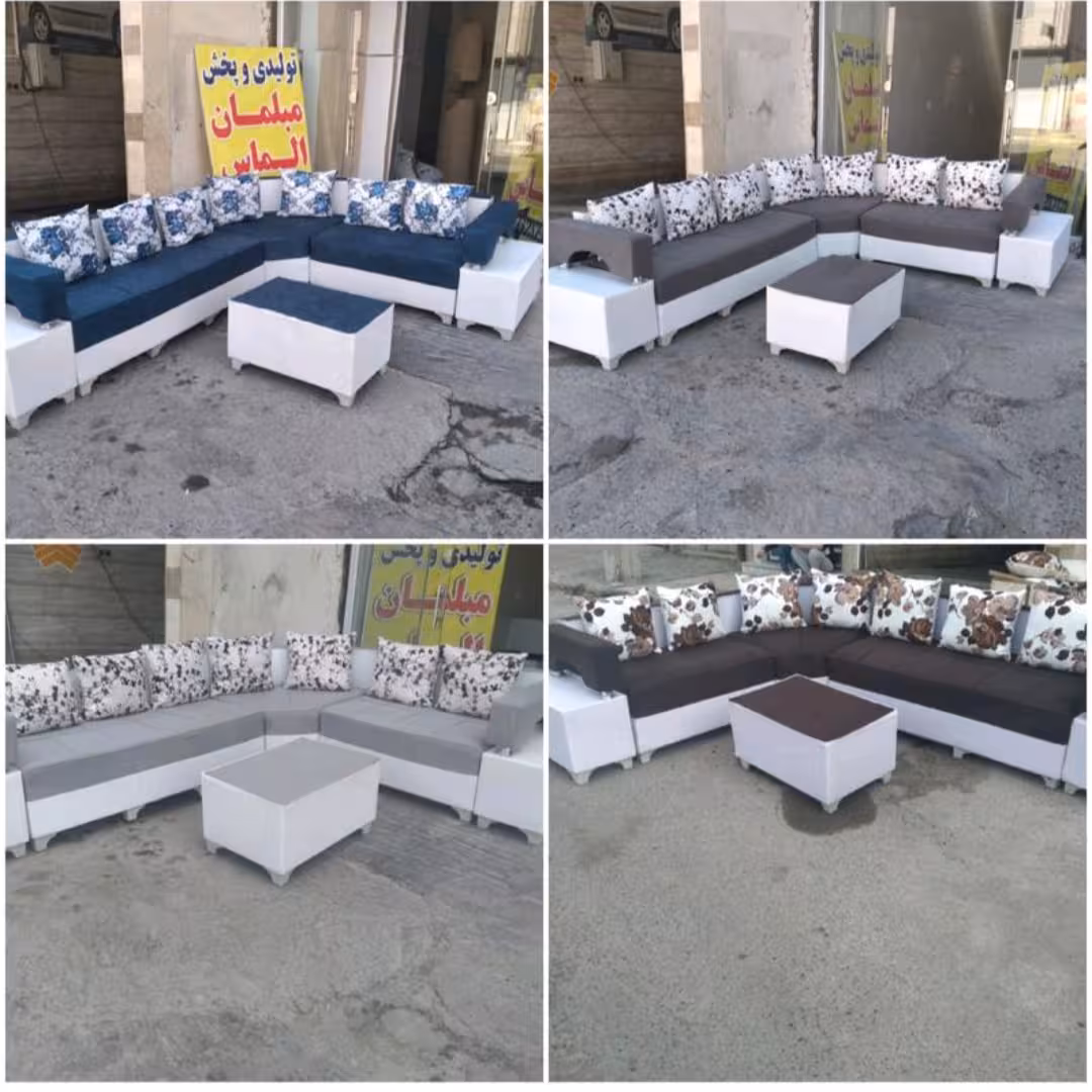 مبل راحتی ال دسته دبل  کیف عالی 