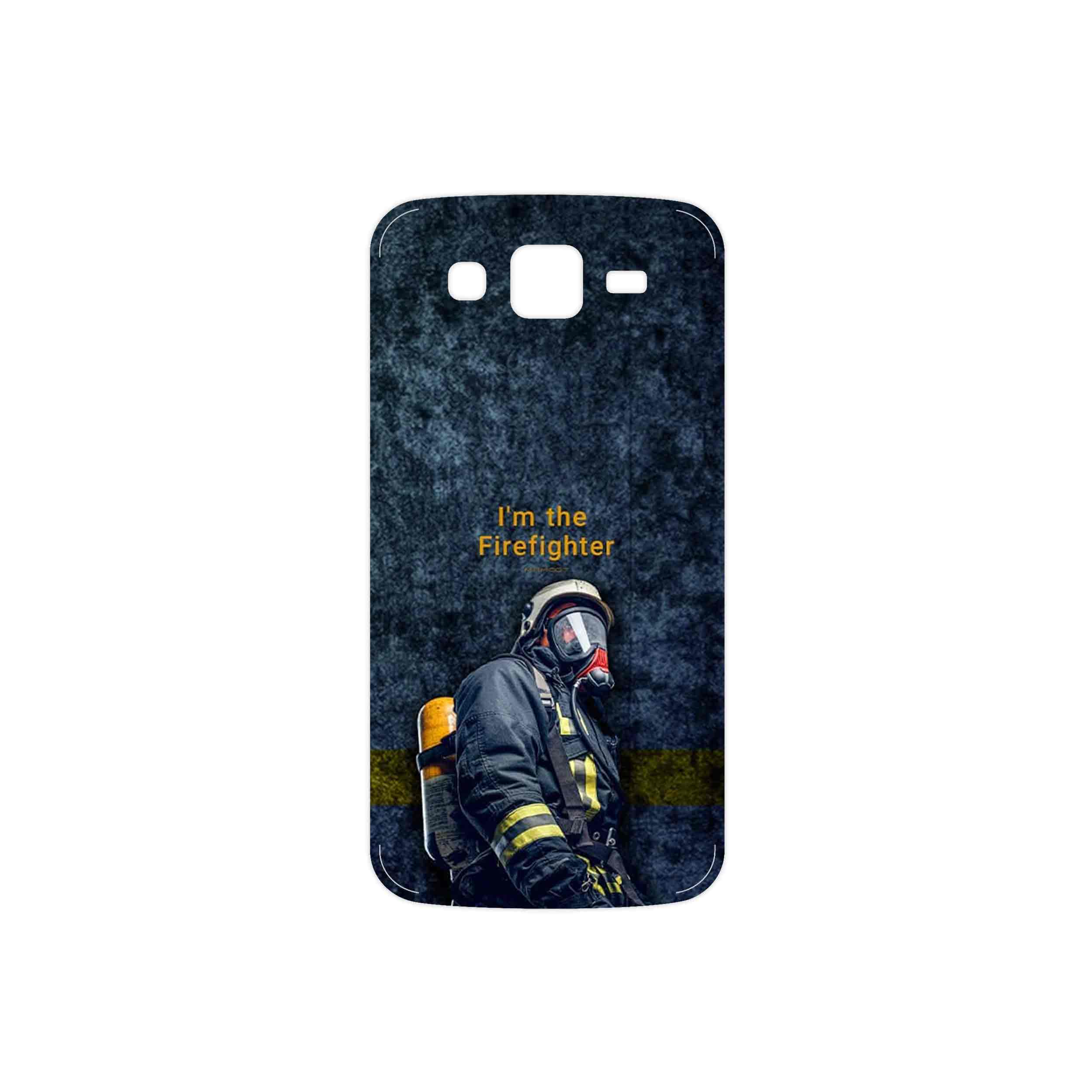برچسب پوششی ماهوت مدل Firefighter مناسب برای گوشی موبایل سامسونگ Galaxy Grand 2