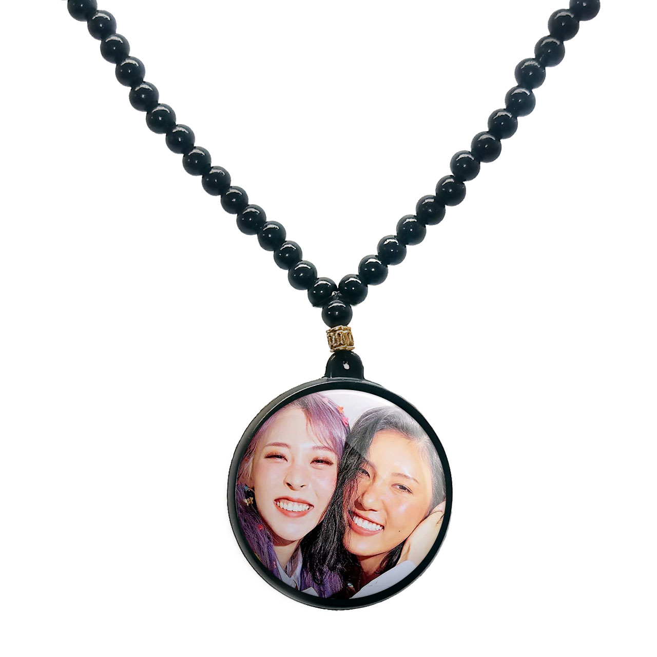 گردنبند پرمانه طرح mamamoo کد pmd.13470 مدل دو طرفه