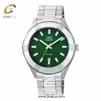 ساعت مچی اورجینال کیو اند کیو مردانه نقره ای | نقره ای | سبز | کد رفرنس S20A003VY