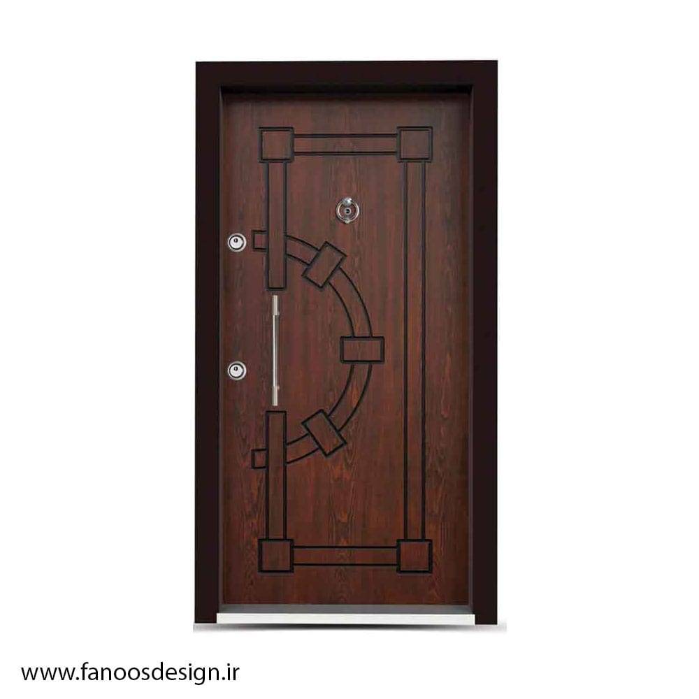 درب ضدسرقت روکش چوب – کد MT416