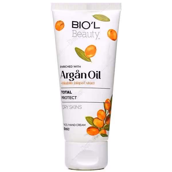 بیول کرم مرطوب کننده حاوی عصاره لاله عباسی و روغن آرگان پوست خیلی خشک 60 میل ARGAN OIL