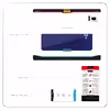 برچسب پوششی ماهوت مدل Blue-Holographic مناسب برای تبلت سامسونگ Galaxy Tab A 10.1 2016 T585