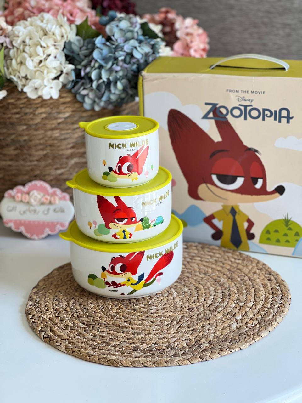 ظرف نگهدارنده سه تایی دیزنی طرح زوتوپیا Nick Wilde کد 3613