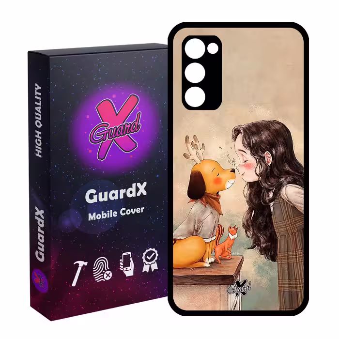 کاور گارد ایکس طرح Girl مدل Glass10323 مناسب برای گوشی موبایل سامسونگ Galaxy S20 FE