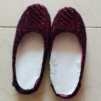 جوراب روفرشی دست بافت